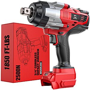 Amazon – Cerycose 3/4-Inch 1850 Ft-Lb Cordless Impact Wrench - $113.04 w/ Code
