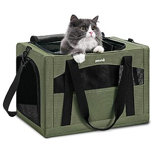 Amazon – Pecute Cat Carrier w/ Privacy Partition - $26.99 w/ Code