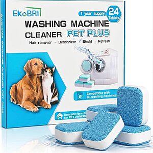 Amazon – EKoBRIT 24-Count Washing Machine Cleaner Tablets - $8.99 w/ Code