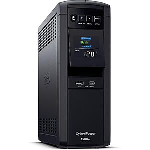12-Outlet CyberPower 1500VA/1000W PFC Sinewave UPS Battery Backup & Surge Protector $189.95 + Free S&H