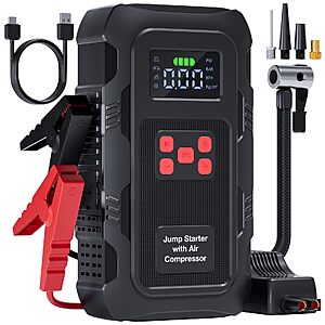 Amazon - HPBS 5000A Jump Starter w/ 150 PSI Air Compressor - $31.99 w/ Code