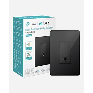 $11.99* | Kasa HS200 Smart Wi-Fi Single Pole Light Switch (Black) at Amazon