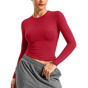 Amazon - SANTINY Women's Long Sleeve Workout Top - $9.99 w/ Code