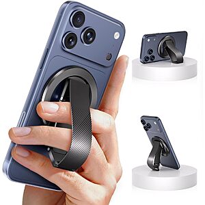 SINCEHOLY MagSafe N52 Magnetic Phone Ring Grip & Kickstand (Black) $6.99 + Free Shipping w/ Prime or on $35+