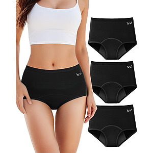 Amazon - TANSTC Women's Heavy-Flow Period Underwear 3-Pack - $17.49 w/ Code