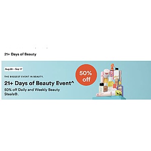 Ulta Today’s 50% off Beauty Steals 09/17