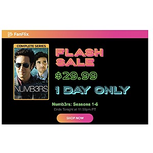 Fanflix Flash Sale Numb3rs Season 1-6 $29.99