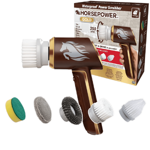 6-Pce. Horsepower Waterproof Power Scrubber Gold Edition $19.99 + FS