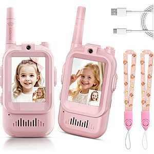 2-Pack Yussbcu Kids HD Video Walkie Talkies (Blue/Pink or Pink/Pink) $13.50 + Free Shipping w/ Prime or on $35+