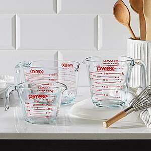 Pyrex 3-piece Measuring Cup Set $16.99 Free Shipping Costco.com
