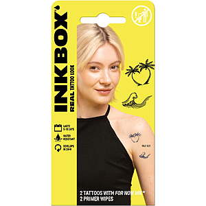 Inkbox Temporary Tattoos: Palm/Waves $2.20; Music Symbol $2.75; Bear/Mountain $3.10 + Free S&H w/ Walmart+ or on $35+