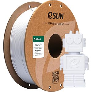 eSUN PLA Basic 1.75mm High Speed 3D Printer Filament 1KG Spool (Cold White) $9.99 + Free Shipping w/ Prime or on $35+