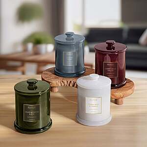 Bellevue Luxury 11 oz. Glass Candle, Set of 4 $25.99 free shipping Costco.com