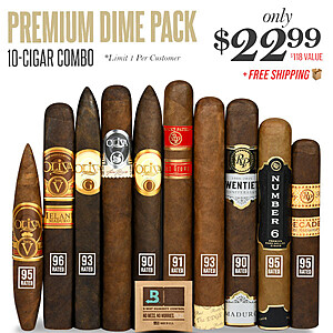 Premium Dime Pack 10-Cigar Combo~$22.99 @ Cigar Page~Free Shipping!