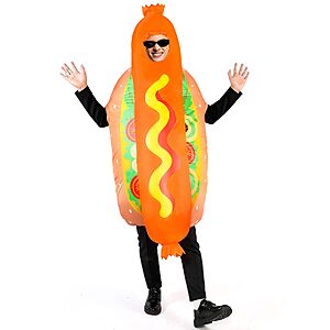 Wabolay Inflatable Hot Dog Adult Halloween Costume (One-Size) $17.49 + Free Shipping w/ Prime or on $35+