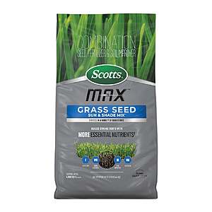Scotts Max Grass Seed Sun and Shade Mix, 12 lbs $50.99 free shipping Costco.com