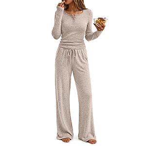 Trendy Queen Womens 2 Piece Outfits 2026 Fall Fashion Matching Lounge Sets $14.74