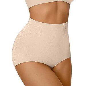 LUCKMEEY High-Rise Tummy Control Seamless Shaping Briefs $6.49 + Free Shipping w/ Prime or on $35+