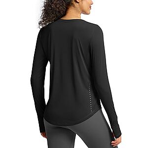 Soothfeel Women's Lightweight LS Workout Top (various) $9.85 + Free Shipping w/ Prime or on $35+