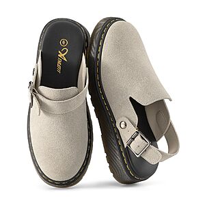 Athlefit Women's Slip On Suede Clogs with Back Strap $18.14