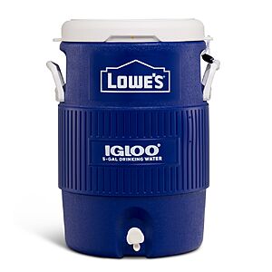 Lowe's 5 Gallon(s) Igloo Blue Insulated Beverage cooler | 00042274 $27.98