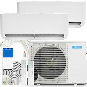 COZEWARE 18K BTU 2-Zone 23 SEER2 MultiCoze Pro Series Mini Split AC (9K+9K) $1020 + Free shipping