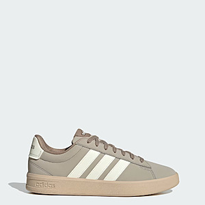 adidas Men's Grand Court 3.0 Shoes (Light Brown / Off White / Chalky Brown) $29.4