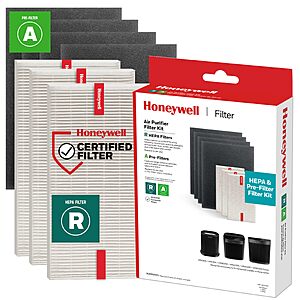 [S&S] $60.90: Honeywell HEPA Air Purifier Filter Replacement Kit for HPA300, HPA3300, HPA5300, HPA8350 series (Value Combo Pack Includes 3 HEPA R & 4 A Carbon Pre-Cut Pre-Filters)