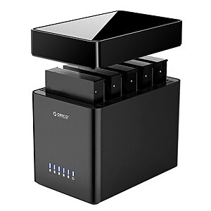 ORICO 5 Bay Hard Drive Enclosure Supports 2.5/3.5 inch Drives $76.99 after 30% off coupon $80.49