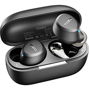 TOZO A1 Wireless In-Ear Earbuds w/ Bluetooth 5.3 & ENC Microphone (Black) $13.96 + Free Shipping w/ Prime or on $35+