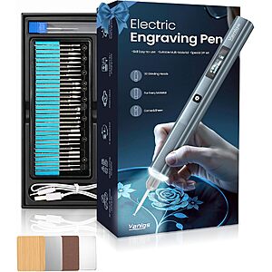 Prime Members: Vanlgs Cordless Engraving Pen Kit w/ 31-Piece Bit Set & LED Ring Light $19.99 + Free Shipping