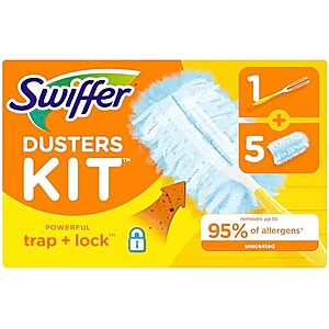 [SnS, AC] $12.20 | 3 × Swiffer Dusters Starter Kit, Kit Includes 1 Handle and 5 Dusters ($4.07 each) at Amazon