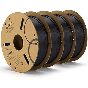 from $38.66* | 4-Pk 1-kg ELEGOO PLA PRO 1.75mm Filament at Amazon