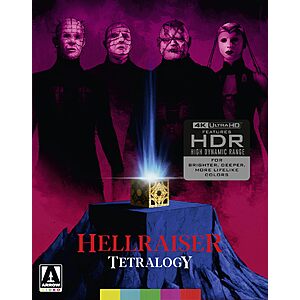 Pre Order Hellraiser Tetralogy [4K Ultra HD] Arrow Limited Edition $56.62 includes first 4 Hellraiser films Amazon.com