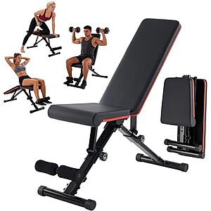 $47.99* | Aidoly Adjustable Foldable Weight Bench (795-lbs Capacity) at Amazon
