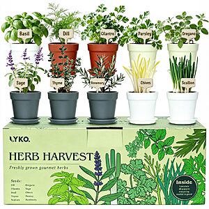 10 Indoor Herb Garden Kit, 33-Piece Complete Kitchen Herb Starter Set $22.19 + Free Shipping w/Prine or on $35+