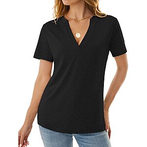NORACORA Women's V-Neck Short Sleeve Top – $5.49 $5.5