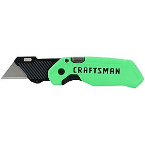 [AC] $8.99* | CRAFTSMAN High-Visibility Folding Utility Knife at Amazon