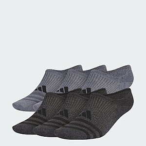 adidas men Superlite 3.0 6-Pack Super-No-Show Socks $8.4 + Free Shipping