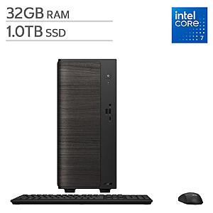 ASUS V501 15L Mini Desktop Tower - Intel Core 7 Series 2 Processor - 32GB DDR5 - 1TB SSD - Windows 11 Home $799.99