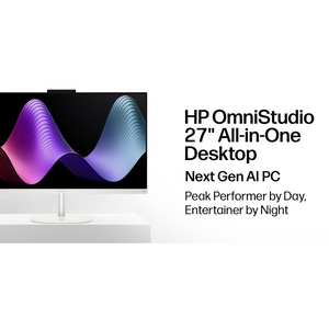 HP OmniStudio 27" Touchscreen All‑in‑One Desktop - Intel Core Ultra 7 Series 3 Processor - Copilot+ PC - FHD (1920 x 1080) - 32GB Memory - 1TB SSD - Windows 11 Home $1499.99