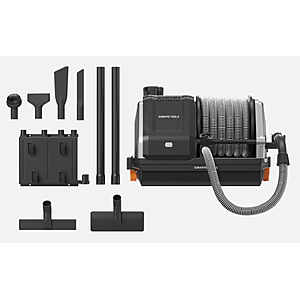 Giraffe Tools Wet Dry Vacuum Cleaner with 30FT Retractable Hose Wall-mounted USA $252