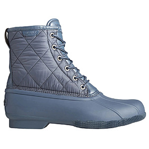 Sperry Saltwater Quilted Round Toe Duck Rain Men's Blue Casual Boots (Sz 9+) - $24.95 + Free Shipping