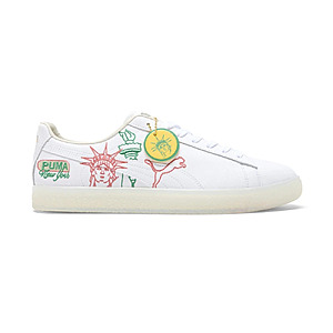 PUMA Clyde Embd Nyc Flagship Lace Up Men's White Sneakers Casual Shoes (Select Sizes) - $29.95