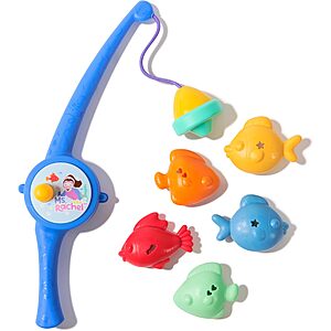 [Prime] Ms. Rachel Counting Fishes Bath Playset w/ 5 Floatable Toy Fish & Fishing Rod $7.99 + Free Shipping