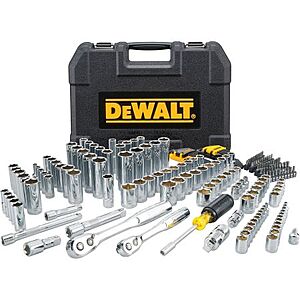 DEWALT Drive Standard (SAE) & Metric Mechanics Tool Set, 200-Pieces, DWMT45007 $99.99