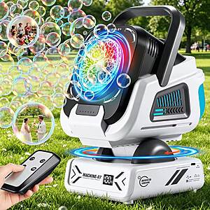 BELEMAR 360° Rotating RGB Bubble Machine 1800mAh Battery & Type-C Fast Charging $20.9 + Free Shipping