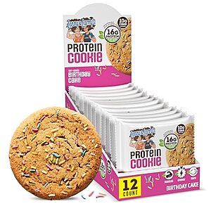 [SnS, AC] $11.48* | 12-Pk 4-Oz Lenny & Larry's Protein Cookie (Birthday Cake) at Amazon