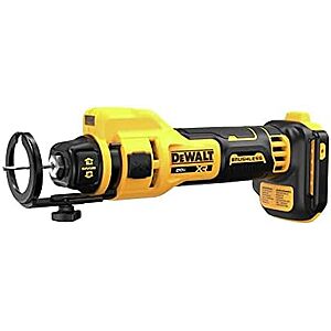 $105.99* | DEWALT 20V MAX* XR Brushless Drywall Cut-Out Tool, Tool Only (DCE555B) at Amazon