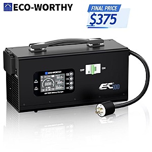 ECO-WORTHY 48V 100A Charger Suitable for 120/240V Generators Fast Charging $375.20 + Free Shipping